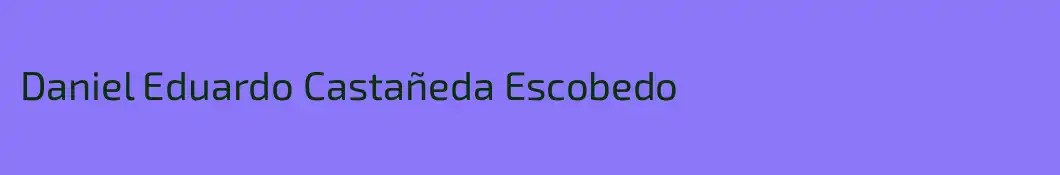 Daniel Eduardo Castañeda Escobedo